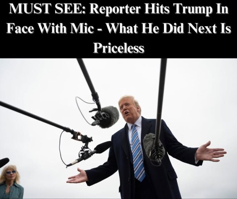 SEE IT: Reporter Accidentally Hits Trump In Face With Microphone
